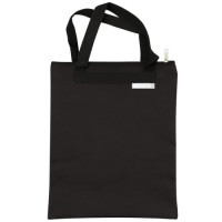 BAG LIBRARY BOOK BAG A4 W/NAME TAG BLACK