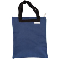 BAG LIBRARY BOOK BAG A4 W/NAME TAG NAVY BAG LIBRARY BOOK BAG A4 W/NAME TAG NAVY