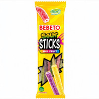 SWT BEBETO SOUR STICKS MIX FRUIT 1s 30g