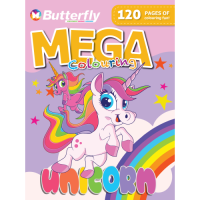BK COLOURING 120PG UNICORN MEGA