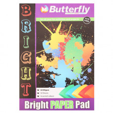 BTS PAD PAPER A4 50s BRIGHTS BUTTERFLY