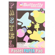 BTS PAD PAPER A4 50s PASTEL BUTTERFLY