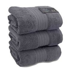 TOWEL B&S BATH DARK GREY 70X130CM BRIST