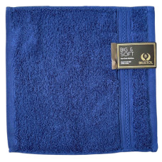 TOWEL B&S FACE CLOTH NAVY 30X30CM BRISTO