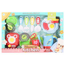 TOY KITCHEN SET W/KETTLE 19PCS