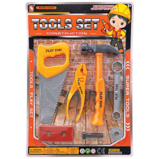 TOY TOOL SET W/SPANNER 7PCS CARDED