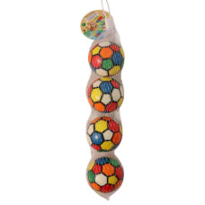 TOY BALL SOFT 4PCS MULTI COLOURS 6.3CM