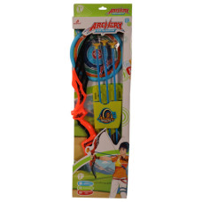 TOY BOW AND ARROW SET 6PCS W/TARGETS