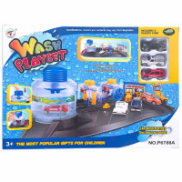 TOY CAR WASH PLAYSET W/3CARS P6788A