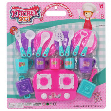 TOY KITCHEN SET 22PCS 3COLOUR