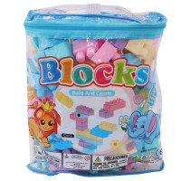 TOY BLOCK 67PCS W/ALPHABET STICKERS