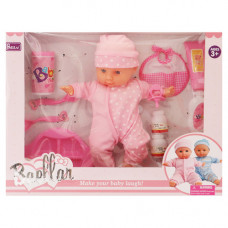 TOY BABY W/FEEDING PLATE+ACC 14PCS