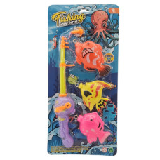 TOY FISHING SET GAME 4PCS CARDED