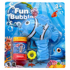 TOY BUBBLE GUN DOLPHIN SHAPE W/BUBBLES
