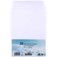 ENVELOPE C5  25s WHITE S/S TELEPOINT