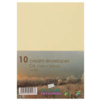 ENVELOPE C6  10s CREAM 114X162 TELEPOINT