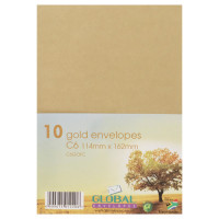 ENVELOPE C6 10s GOLD 114X162 TELEPOINT ENVELOPE C6 10s GOLD 114X162 TELEPOINT