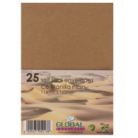 ENVELOPE C6  25s MANILLA S/S TELEPOINT