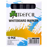 BTS WHITE BOARD MARKER 12s TREFOIL BLACK