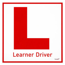SIGN LEARNER DRIVER DECAL 164X171MM