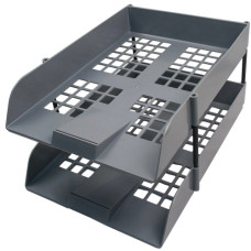 LETTER TRAY 2s NEXX GREY W/SET RISER