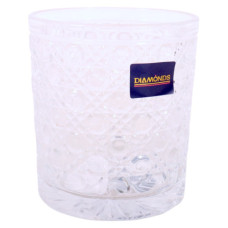 GLASS TUMBLER 9X8CM CLEAR W/DESIGN