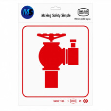 SIGN FIRE HYDRANT ABS 190*190MM MS***