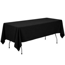 TRESTLE TABLE CLOTH BLACK