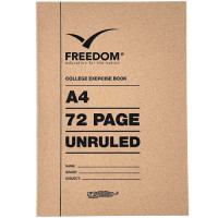 BK A4 72P COLLEGE UNRULED (2083) FREEDOM