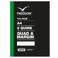 BK A4 2Q 192P HC Q/M FREEDOM STATIONERY