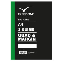 BK A4 3Q 288P HC Q/M FREEDOM STATIONERY BK A4 3Q 288P HC Q/M FREEDOM STATIONERY