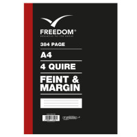 BK A4 4Q 384P HC F/M FREEDOM STATIONERY