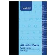 BK A6 144P MEMO BOOK INDEXED MARLIN