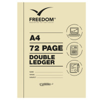 BK A4 72P DOUBLE LEDGER FREEDOM STATIONE