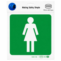 SIGN LATERINE FOR FEMALE ABS 190*190MM