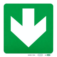 SIGN GENERAL DIRECTION ABS 190*190MM MS