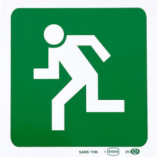 SIGN DIRECTION TO ESCAPE ROUTE ABS