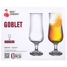 GLW WINE GLASS 6s CLEAR 6X380ML