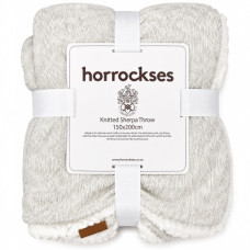 HOR THROW 150*200 KNITTED SHERPA