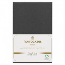HOR T144 FLAT SHEET KIN CHARCOAL 144TC