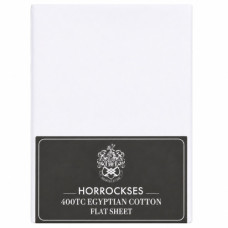 HOR T400 FLAT SHEET KING WHITE