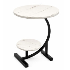 COFFE TABLE 2 TIER MARBLE WHITE
