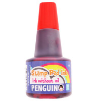 BTS INK STAMP PAD RED 30ML PENGUIN