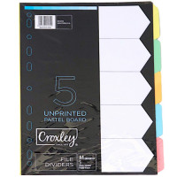 BTS FILE DIVIDER 5PART RAINBOW DIV147729