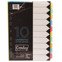BTS FILE DIVIDER 10 POSITION CROXLEY