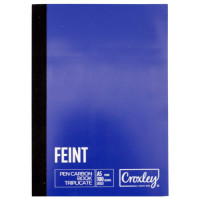 BK CARBON A5 FEINT TRIPLICATE CROXLEY