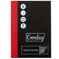 BK A6  96P NOTE BOOK H/COVER CROXLEY