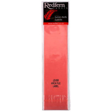 LABEL LEVER ARCH 12s RED REDFERN