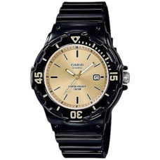 WT CASIO LDS ANALOG RND W/DATE GOLD DIAL