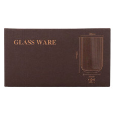 GLASS TUMBLER SET 6PC 440ML CLEAR